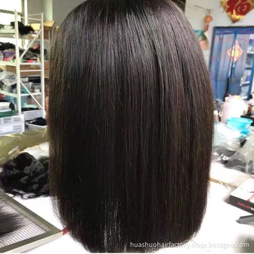 Transparent Blonde Human Hair Full Lace Wig, Ombre Bob Half Lace Front Wig Human Hair, Hd Lace Frontal Bob Wig